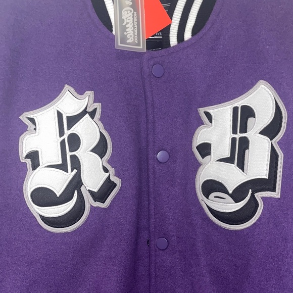 Kobe Bryant Legend of the Mamba Purple and Cream Varsity Jacket - Picture 6 of 6